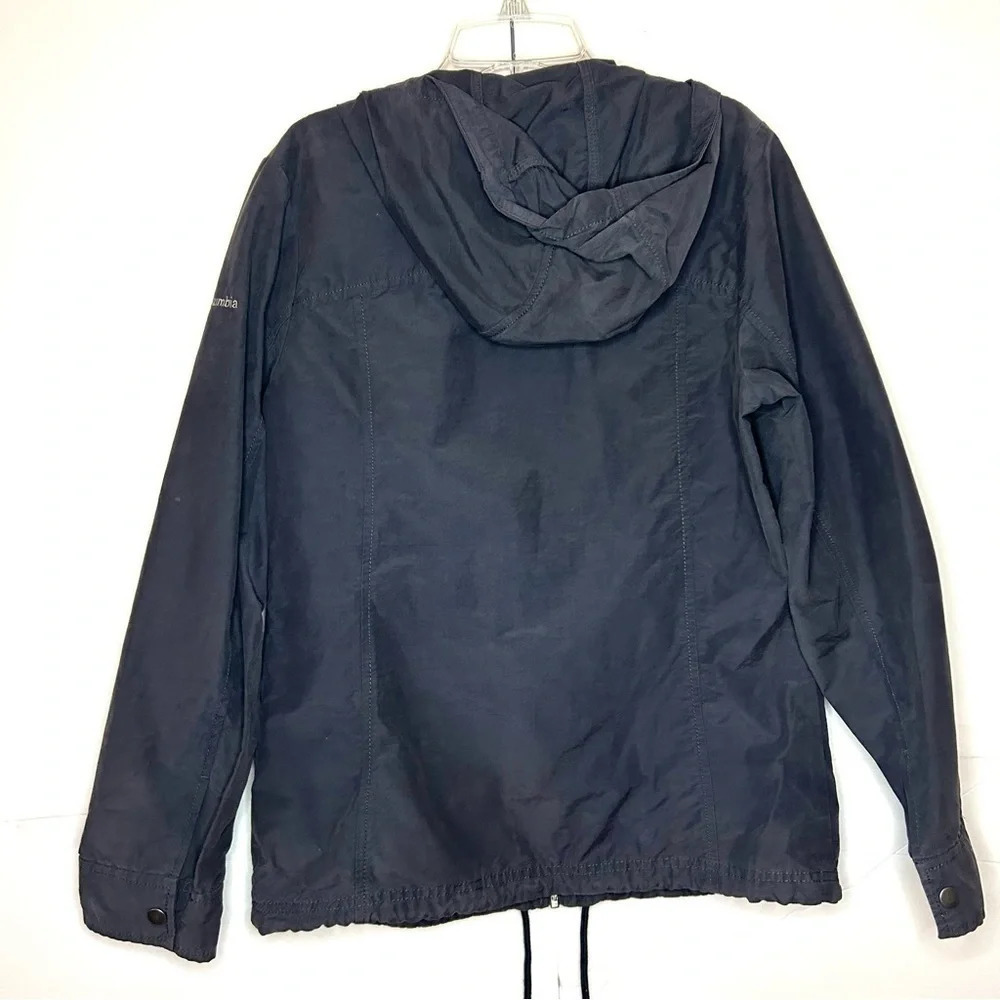 Columbia Lightweight Hooded Windbreaker Jacket Gray Women’s Small - Picture 5 of 12